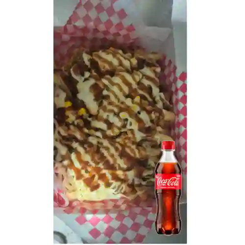 Combo SUPER SALCHIPAPA + Coca Cola Original 400 ml