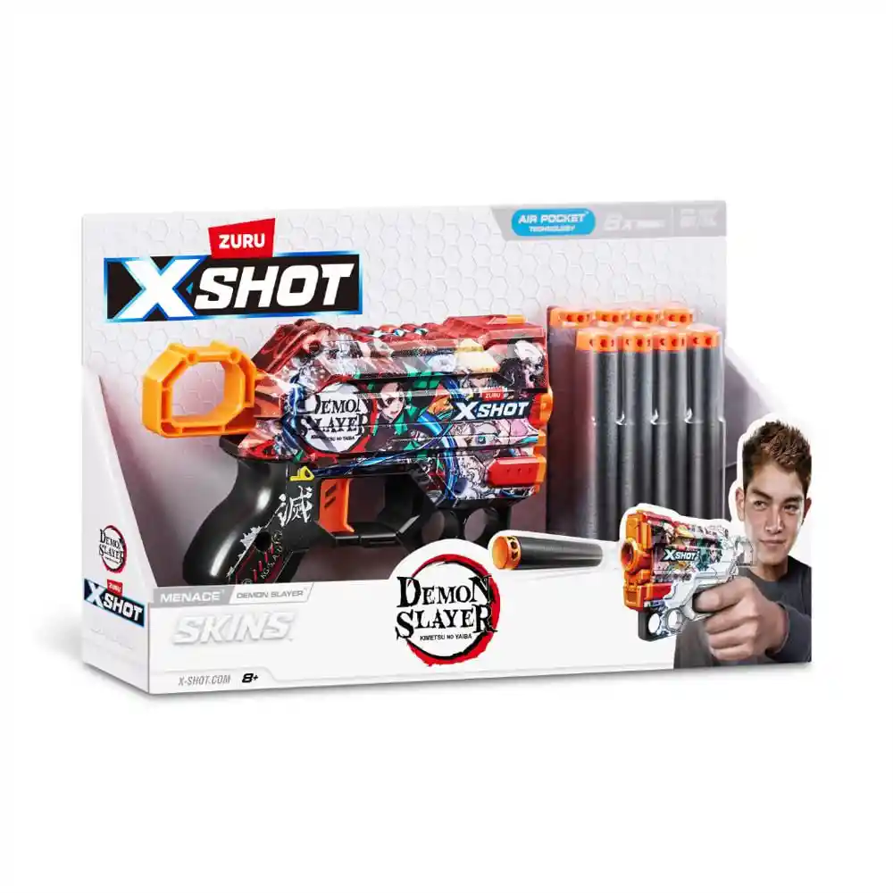 Lanzador de Dardos Xshot Demon Slayer Menace 8 Dardos