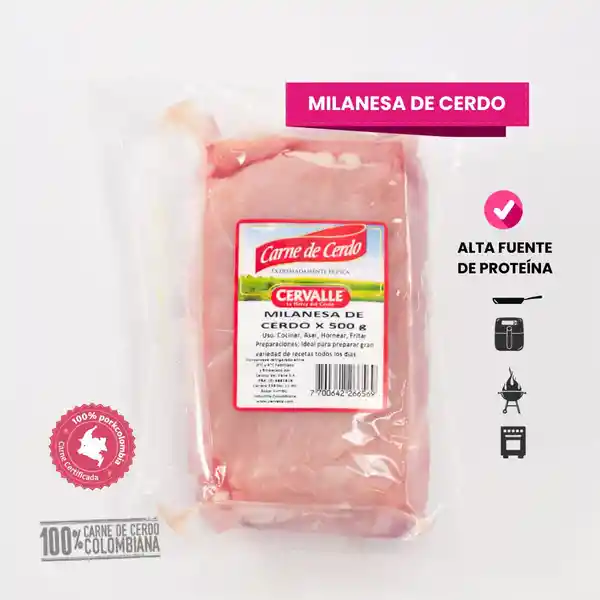 Cervalle Milanesa de Cerdo