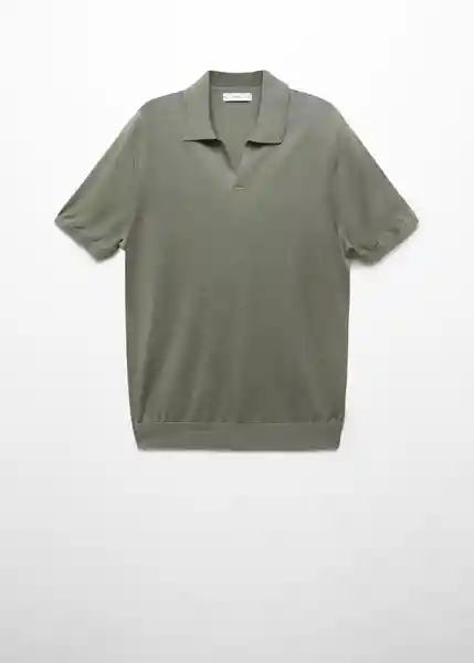 Camiseta Polo Sedao Musgo Talla M Hombre Mango