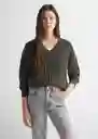 Jean Greyfl Tejano Gris Talla 18 Teen Niñas Mango