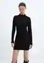 Vestido Larissa Negro Talla 24 Mujer Mango