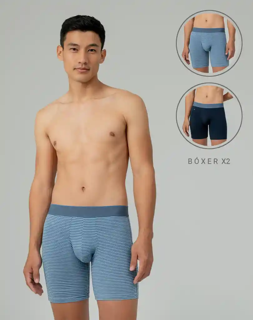 Boxer Largo en Algodón Hombre Duo Celta Punto Blanco Talla S