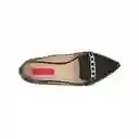 Zapatos Baleta Punta Missy Negra Talla 34 Mercedes Campuzano