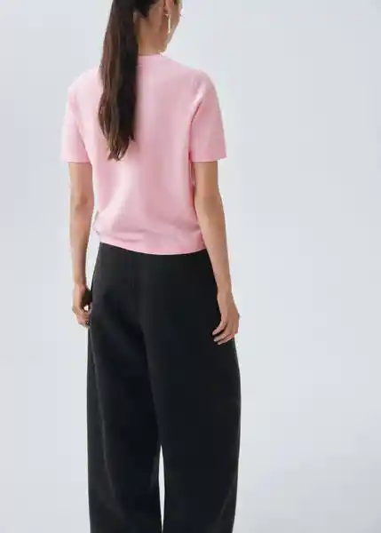 Saco Jersey Taurus Rosa Talla S Mujer Mango