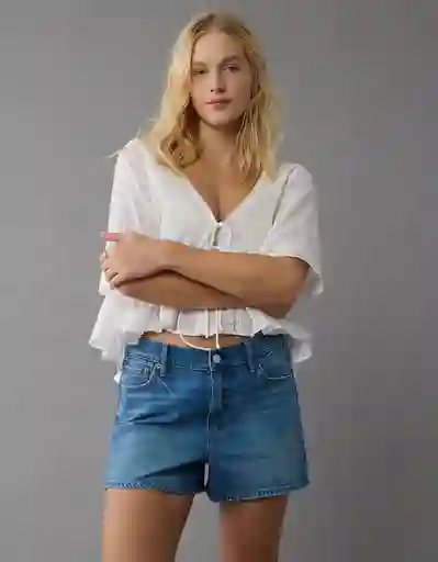 Short Mujer Azul Talla: 2 8124471 American Eagle