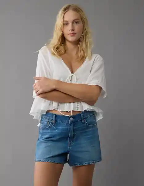 Short Mujer Azul Talla: 2 8124471 American Eagle
