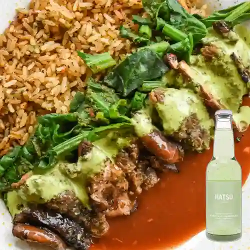 Combo Arroz Tatemado + Hatsu Soda Sandia 250 ml
