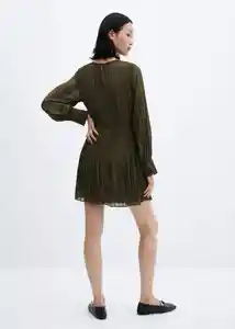 Vestido Isabel Khaki Talla M Mujer Mango