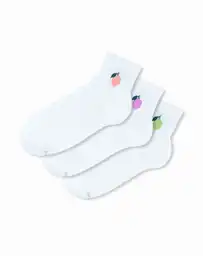 Medias Tobilleras Con Algodón Femenino Cassia X3 Galax