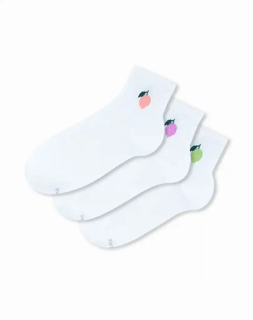 Medias Tobilleras Con Algodón Femenino Cassia X3 Galax