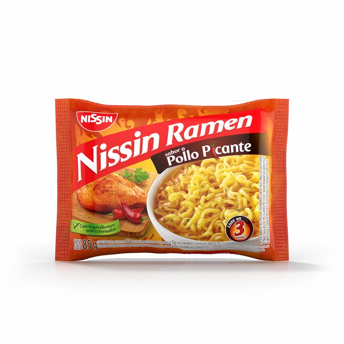 Nissin Sopa Ramen Sabor a Pollo Picante 85 g