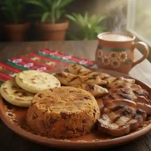 Caletado de frijoles con filete de pollo