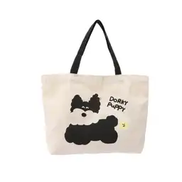 Bolso de Compras Serie Doggie Power Blanco Miniso