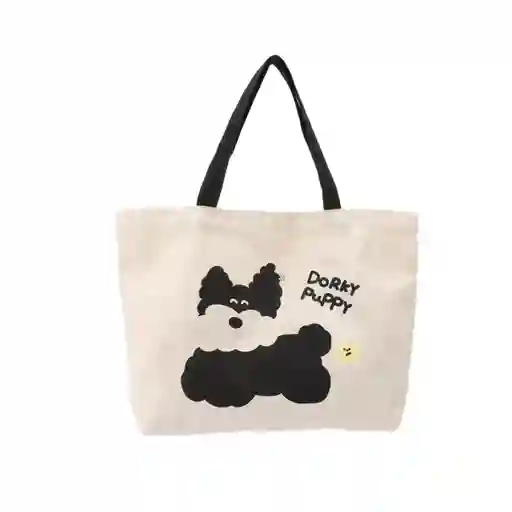 Bolso de Compras Serie Doggie Power Blanco Miniso