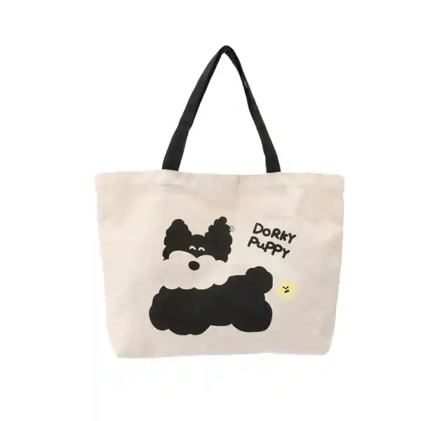 Bolso de Compras Serie Doggie Power Blanco Miniso