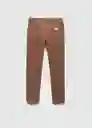 Pantalón Luke Marron Talla 12 Niños Mango