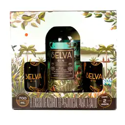 Pack Ginebra + 2 Vasos Selva Gin