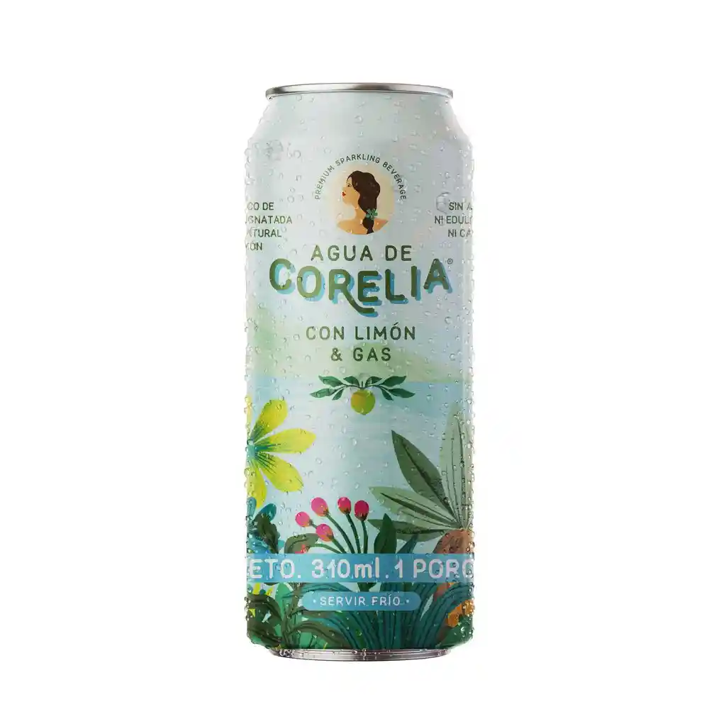Agua Corelia Premium Sparklingjuice Limon (310 Ml)