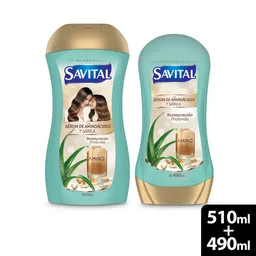 Oferta Shampoo + Acondicionador Aminoacidos Savital