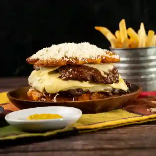 Hamburguesa Patacón Doble Carne