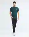 T-shirt Graphic Authentic Verde Galloway Ultraoscuro Talla Xl Hombre Chevignon