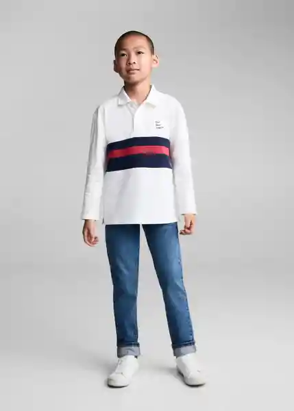 Jean Slim Tejano Medio Talla 11 Niños Mango