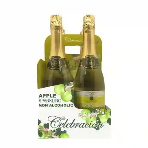 La Celebración Pack Bebida Con Gas de Manzana no Alcohólica