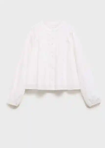 Blusa Pilar Off White Talla 08 Niñas Mango