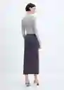 Top Sara-H Gris Claro Vigoré Talla XS Mujer Mango