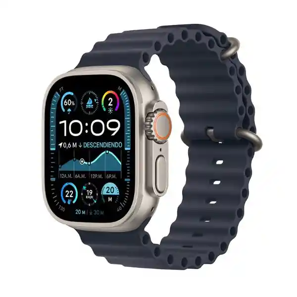 Apple Watch Ultra 2 Gps + Cellular Natural Titanium Navy 49 mm