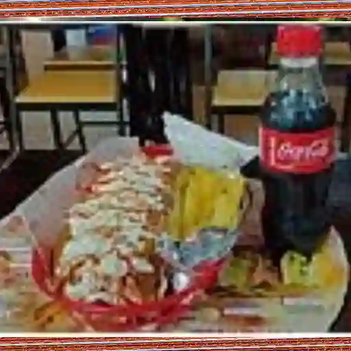 Perro caliente + coca cola 250ml