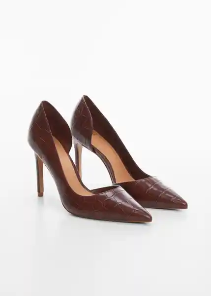 Zapatos Audreyc Chocolate Talla 39 Mujer Mango