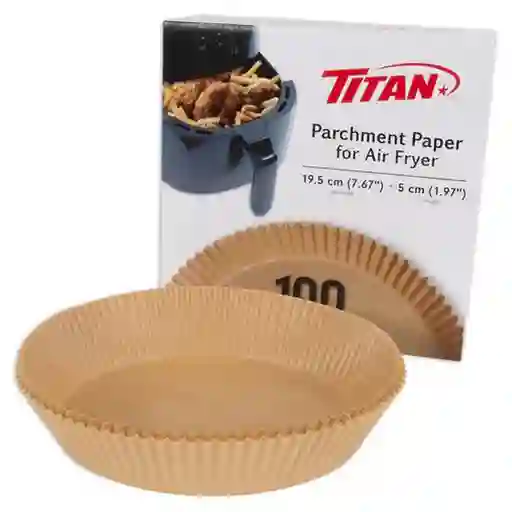 Titan Papel Antiadherente Para Freidora de Aire 19.5 cm / 7.6