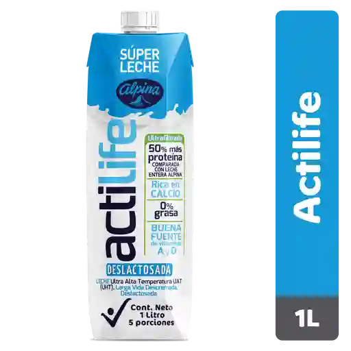 Actilife Leche Deslactosada Alpina