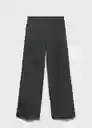 Pantalón Avola Gris Talla 42 Mujer Mango