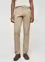 Pantalón Borne Beige Talla 42 Hombre Mango