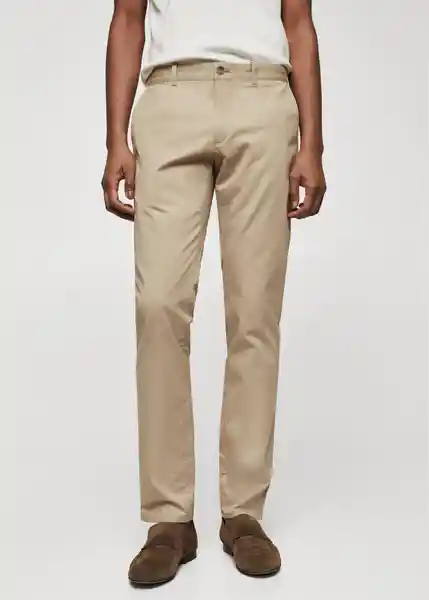 Pantalón Borne Beige Talla 42 Hombre Mango