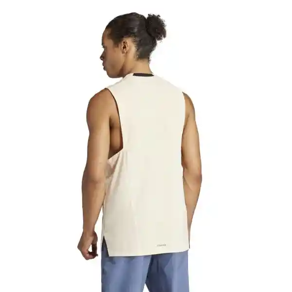 Adidas Camiseta D4t Tank Hombre Beige M IS3825
