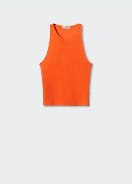 Top Dexter Naranja Talla S Mujer Mango