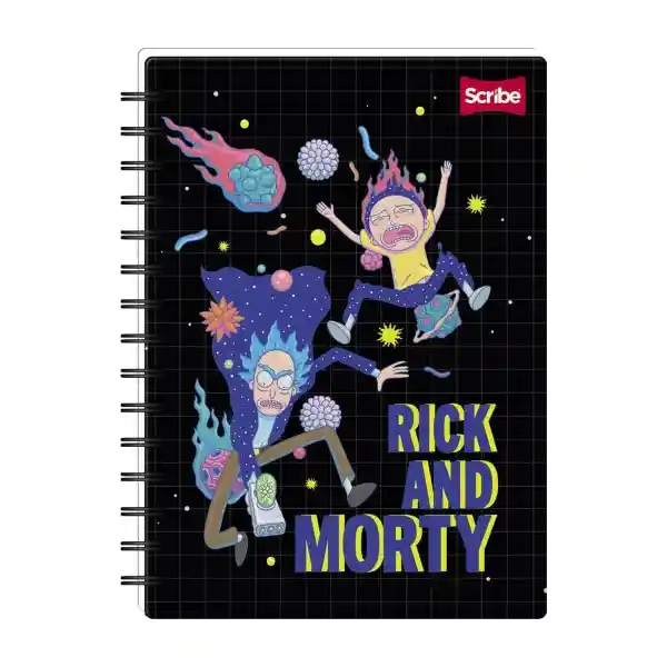 Norma Cuaderno Espiral Pasta l Grande Rayado Rick And Morty