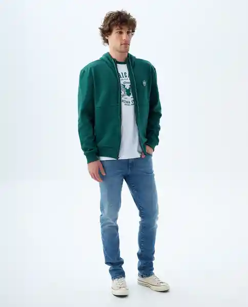 Buzo Hombre Verde Talla S 889f001 Americanino