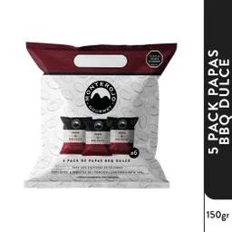 Six Pack Papas BBQ Dulce 150gr MonteRojo Gourmet