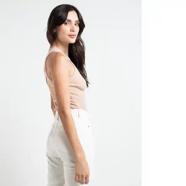  Saco Tejido Galilea Beige Goma Medio Talla M Naf-Naf 