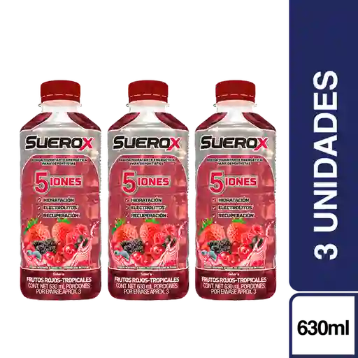 3 x Suerox Frutos Rojos