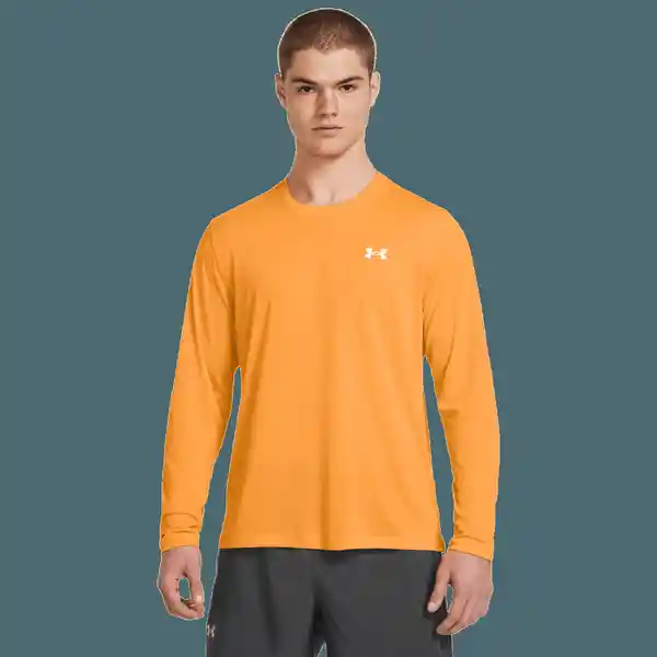 Under Armour Camiseta Streaker Long Sleeve Hombre Naranja XL