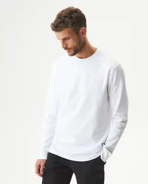 Camiseta Manga Larga Long Sleeve Blanco 0 Claro M Chevignon
