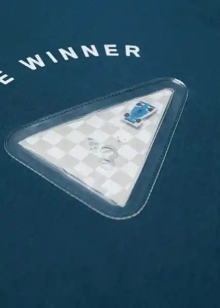 Camiseta Plastic Petroleo Talla 06 Niños Mango