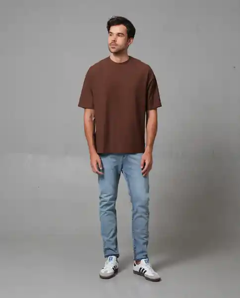 Camiseta Hombre Café Talla M 109G006_CAF191220 Rifle