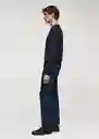 Buzo Jersey Ten Navy Talla L Hombre Mango